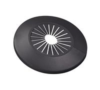 sourcing map Pipe Cover Decoration, 30mm-50mm PP Plastic Escutcheon Water Pipe Drain Line Cover Black 4pcs