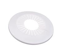 sourcing map Pipe Cover Decoration, 60mm-74mm PP Plastic Escutcheon Water Pipe Drain Line Cover White 8pcs