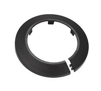 sourcing map Pipe Cover Decoration, 75mm PP Plastic Escutcheon Water Pipe Drain Line Cover Black 10pcs