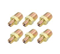 sourcing map Pipe Fitting - Nipple Reducing Reducer Hex 1/2 X 1/4 6Pcs