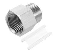 sourcing map Pipe Fitting Reducing Adapter, 1" NPT Male x G1 Female 304 Stainless Steel Reducer Connectors for Water Oil Air Pressure Gauge, Silver