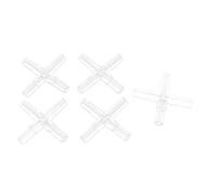 sourcing map Plastic 4 Ways Cross Shaped Aquarium Air Valves Splitter 5 Pcs Clear
