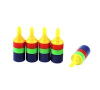 sourcing map Plastic Aquarium Airstone Diffuser Air Tube, 4 mm, Multi-Color, 5-Piece