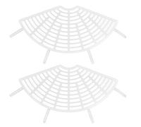 sourcing map Plastic Bike Net Style Rear Wheel Skirt Dress Guard Protector Pair