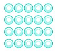 sourcing map Plastic Book Binding Discs, 20Pcs 28mm Circle Discbound Expansion Discs Binder Ring for DIY Notebooks Planner Accessories, Light Green
