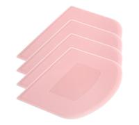sourcing map Plastic Cake Scraper Dough Cutter Tool for Cutting Baking Kitchen Daily Use - Pink, Pack of 4