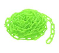 sourcing map Plastic Chain Links, 1.9-Inch 25 Foot Plastic Barrier Chain Safety Chains Safety Barrier Chains for Crowd Control Queue Line Fence Gate Decoration, Green