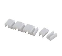 sourcing map Plastic Chair Foot Floor Glides Tubing Caps Cover Protector 10mm Dia 8 Pcs White
