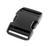 sourcing map Plastic Clasp Side Release Buckle 2 Inches Webbing Strap Black