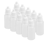sourcing map Plastic Dropper Bottles, 15ml/0.5 oz Empty Squeezable Dropper Bottle with Cap, Pack of 10