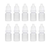 sourcing map Plastic Dropper Bottles, 5ml/0.17 oz Empty Squeezable Dropper Bottle with Cap, White, Pack of 20