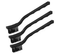 sourcing map Plastic Handle PCB Circuit Board Anti Static Brush - Black (Pack of 3)