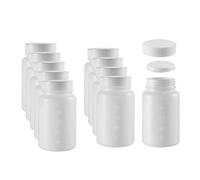 sourcing map Plastic Lab Chemical Reagent Bottle, 8.5oz/250ml Wide Mouth Type Sample Sealing Liquid Storage Container 10pcs
