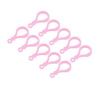 sourcing map Plastic Lobster Clasps, 48mm Colorful Claw Snap Clip Hooks for Lanyard, Keychains, DIY Crafting, Pink, 24Pcs