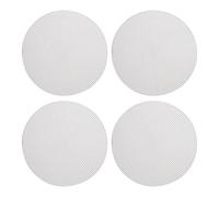 sourcing map Plastic Mesh Canvas Sheet 20cm/ 8" White Round Blank Canvas for Embroidery Needlepoint, Knit Crochet Mesh, Pack of 4