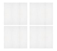 sourcing map Plastic Mesh Canvas Sheet 38x36.5cm/15x14inch White Blank Canvas Rectangle 4mm Hole for Embroidery Needlepoint, Knit Crochet Mesh, Pack of 4