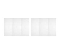 sourcing map Plastic Mesh Canvas Sheet 42x30cm/16.5x12inch White Blank Canvas Rectangle 4mm Hole for Embroidery Needlepoint, Knit Crochet Mesh, Pack of 2