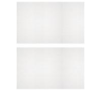 sourcing map Plastic Mesh Canvas Sheet 50x33cm/20x13inch White Plastic Blank Canvas for Embroidery Needlepoint, Knit Crochet Mesh, Pack of 2