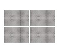 sourcing map Plastic Mesh Canvas Sheet 60x42cm/23.6x16.5inch Black Blank Canvas Rectangle 4mm Hole for Embroidery Needlepoint, Knit Crochet Mesh, Pack of 4