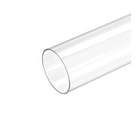 sourcing map Plastic Pipe Rigid Polycarbonate Round Tube Clear 2.3"(59mm) ID 2.5"(63mm) OD 14" (350mm) High Impact for Lighting, Models, Water Plumbing