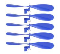 sourcing map Plastic Propeller, Propeller Props Blade Helicopter Kit 5" Fold Resistant for STEM Activities Powered Airplanes DIY Science(Blue, Pack of 5)