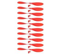 sourcing map Plastic Propeller, Propeller Props Blade Helicopter Kit 7" Fold Resistant for STEM Activities Powered Airplanes DIY Science(Red, Pack of 10)