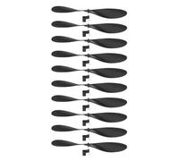 sourcing map Plastic Propeller, Propeller Props Blade Helicopter Kit 7" Fold Resistant for STEM Activities Powered Airplanes DIY Science(Black, Pack of 10)