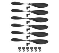sourcing map Plastic Propeller, Propeller Props Blade Helicopter Kit 7" Fold Resistant with Hooks for STEM Activities Powered Airplanes DIY Science(Black, Pack of 6)