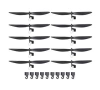 sourcing map Plastic Propeller, Propeller Props Blade with Hooks Helicopter Kit 6" Fold Resistant for STEM Activities Powered Airplanes DIY Science(Black, Pack of 30)
