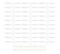 sourcing map Plastic Propeller, Propeller Props Blade with Hooks Helicopter Kit 7" Fold Resistant for STEM Activities Powered Airplanes DIY Science(White, Pack of 30)