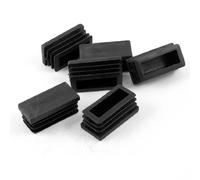 sourcing map Plastic Rectangle Blanking End Caps Tube Inserts 20mm x 40mm 6 Pcs