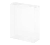 sourcing map Plastic Retail Boxes 1"x2.4"x3.2" (25x62x82 mm) Gift Box with Protecting Film for Candy, Cookies, Christmas, Wedding, Party Wrapping Clear Pack of 20