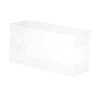 sourcing map Plastic Retail Boxes 3.9"x2.7"x7.9" (100x70x200mm) Gift Box with Protecting Film for Candy, Cookies, Christmas, Wedding, Party Wrapping Clear Pack of 30