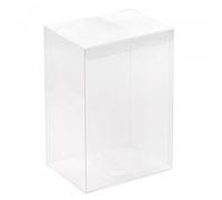 sourcing map Plastic Retail Boxes 4"x6"x8" (102x152x202 mm) Gift Box with Protecting Film for Candy, Cookies, Christmas, Wedding, Party Wrapping Clear Pack of 3