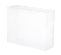 sourcing map Plastic Retail Boxes 5.2"x2.1"x6.7" (133x55x170mm) Gift Box with Protecting Film for Candy, Cookies, Christmas, Wedding, Party Wrapping Clear Pack of 10