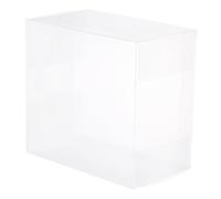 sourcing map Plastic Retail Boxes 5.2"x3.2"x5.6" (133x83x142mm) Gift Box with Protecting Film for Candy, Cookies, Christmas, Wedding, Party Wrapping Clear Pack of 10
