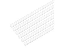 sourcing map Plastic Round Rod 1/8 inch Dia 20 inch Length White (POM) Polyoxymethylene Rods Engineering Plastic Round Bar 6pcs(3mm)