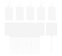 sourcing map Plastic Seals Shipping Tags, for Basket Labels Cable Labels Tags Product Identification Tags, Logistics Marking, Outdoor Tagging, 3.1x3.9 Inch White 50Packs