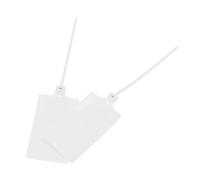 sourcing map Plastic Seals Shipping Tags, for Plastic Tie Mark Product Identification Tags,Valve Marking,Outdoor Tagging, 2.3x3.9 Inch White 100Packs