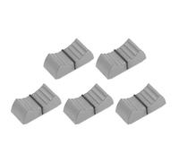 sourcing map Plastic Straight Slide Potentiometer Flat Push Knob Insert Shaft 4x1.8mm Gray 5pcs
