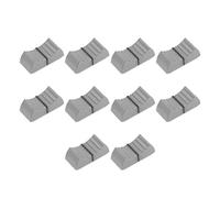 sourcing map Plastic Straight Slide Potentiometer Flat Push Knob Insert Shaft 4x1mm Gray 10pcs