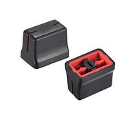 sourcing map Plastic Straight Slide Potentiometer Flat Push Knob Insert Shaft 4x1mm Red Black 10pcs