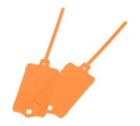 sourcing map Plastic Tags Key Label Tags, for Plastic Tie Mark Product Identification Tags,Valve Marking,Outdoor Tagging, 1.5x2.5 Inch Orange 50Packs