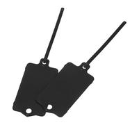 sourcing map Plastic Tags Key Label Tags, for Plastic Tie Mark Product Identification Tags,Valve Marking,Outdoor Tagging, 1.5x2.5 Inch Black 25Packs