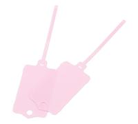 sourcing map Plastic Tags Key Label Tags, for Plastic Tie Mark Product Identification Tags,Valve Marking,Outdoor Tagging, 1.5x2.5 Inch Pink 50Packs