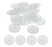 sourcing map Plastic Washers for Foam Board Fasteners, 100Pcs 45mm/1.77inch Foam Board Washers Load Spreading Polypropylene Washers for Fixing Foam Board Fastening Installation, White
