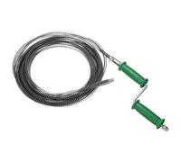sourcing map Plumbing Drain Auger 2/5" (10mm) Dia. 33ft Manual Toilet Snake Flexible Drain Cleaner Tool with Drill Connector Spring Unclog Hair for Bathroom Kitchen Toilet Bathtub Sewer Sink