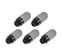 sourcing map Pneumatic Air Muffler G1/4 Male Thread Plastic Breather Exhaust Muffler 5pcs