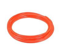 sourcing map Pneumatic Air Tubing, 6mm OD x 4mm ID 7m (275 Inch) PU Polyurethane Air Compressor Tubing Hose Pipe Orange