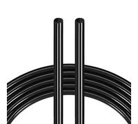 sourcing map Pneumatic Tubing, Air Compressor Tube Hose PU Air Line Hose 4mm ID x 6mm OD x 8m/26.2Ft Black